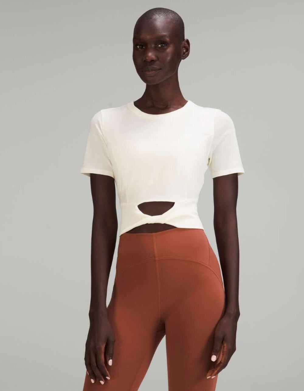Lululemon Cropped Cotton Ribbed-Band T-Shirt 4